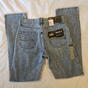 Lee Men's Denim Blue Relaxed Fit Jeans